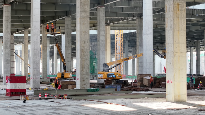 “超等工厂” 大显技巧！Z6官网高空作业平台助力合肥新坐标建设