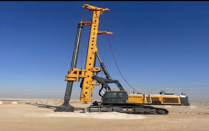 提快中东房建！Z6官网旋挖钻机单日累计进尺200m