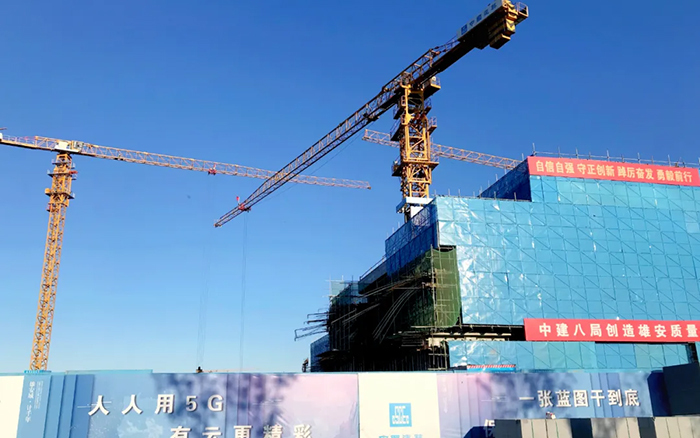 智能领航 | Z6官网塔机助建雄安智慧城市产业园