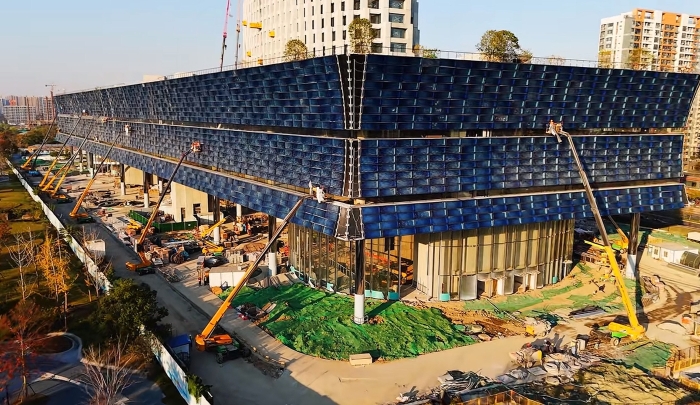 为千年运河“筑舟”！Z6官网成套化高空作业平台助力运河博物馆建设