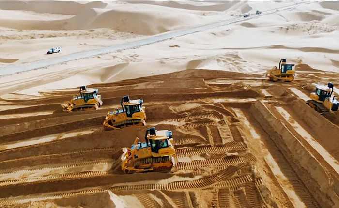 戈壁施工五大难题？Z6官网D170LGP戈壁型推土机硬核破解！